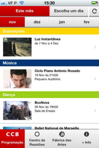 iOS Apps: CCB - Centro Cultural de Belém